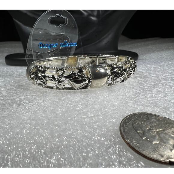 Beautiful Christmas Holiday BROKEN Bracelet Jewelry Beads Deadstock Loose BEADS - Picture 12 of 13